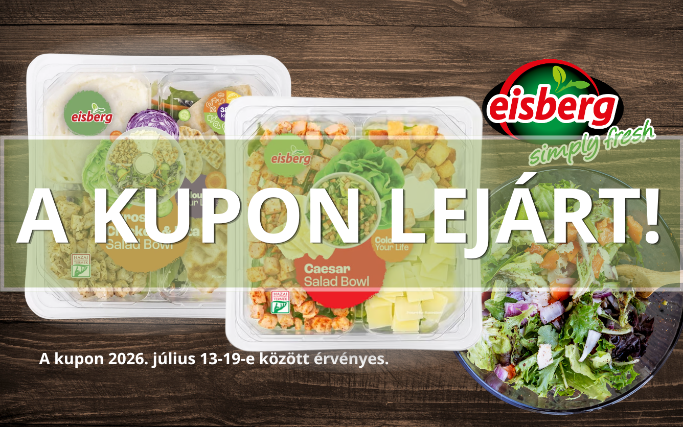 2db Eisberg salad bowl vásárlása esetén -100Ft kedvezmény