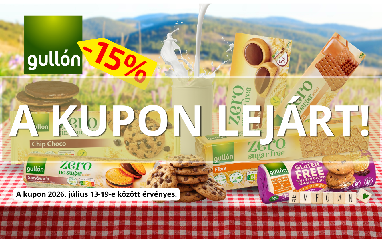 -15% kedvezmény Gullon termékekre a Breier Csoport üzleteiben.