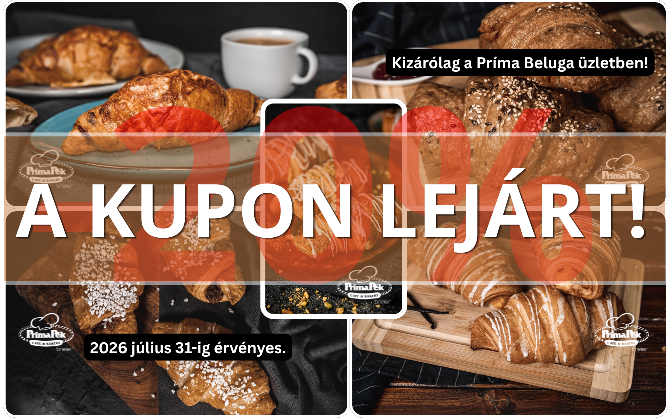 -20% kedvezmény Príma Pék croissantokra