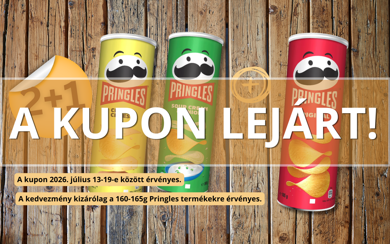 2+1 Pringles chips akció a Breier Csoport által üzemeltett üzletekben.