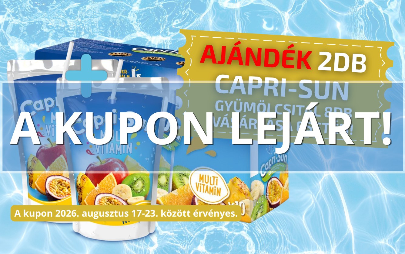Ajándék 2db CAPRI-SUN gyümölcsital 8db vásárlása esetén!_lejárt