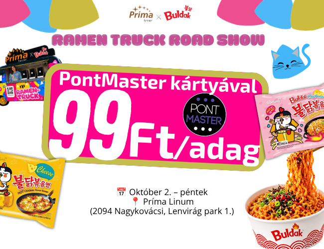 🍜 PRÍMA X BULDAK RAMEN TRUCK ROAD SHOW  – Príma Linum🍜